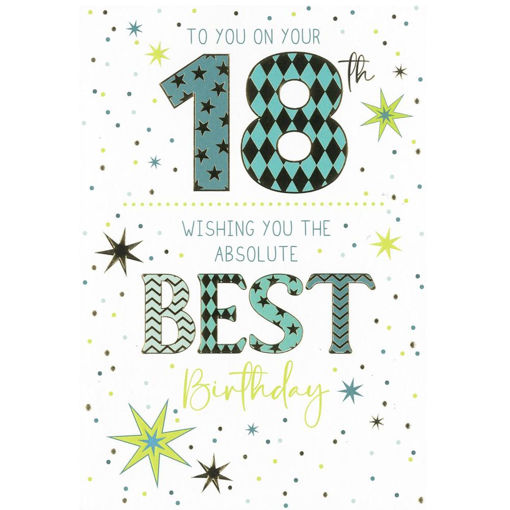 Picture of HAPPY 18TH BIRTHDAY WISHING YOU THE ABSOLUTE BEST BIRTHDAY